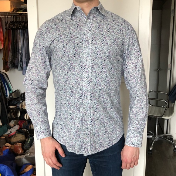 Nick Graham Other - Nick Graham modern fit paisley dress shirt